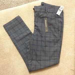 NWT LOFT High Waist Curvy Skinny Ankle Plaid Pants Size 8